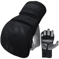 Перчатки тренировочные RDX Grappling Shooter T-15 XL черн.мат. (арт. GSR-T15MB-XL)