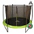 Батут DFC JUMP 12ft складной, сетка, чехол, apple green (366см)